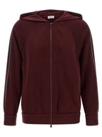 Sweatshirt aus Baumwolle in Bordeaux