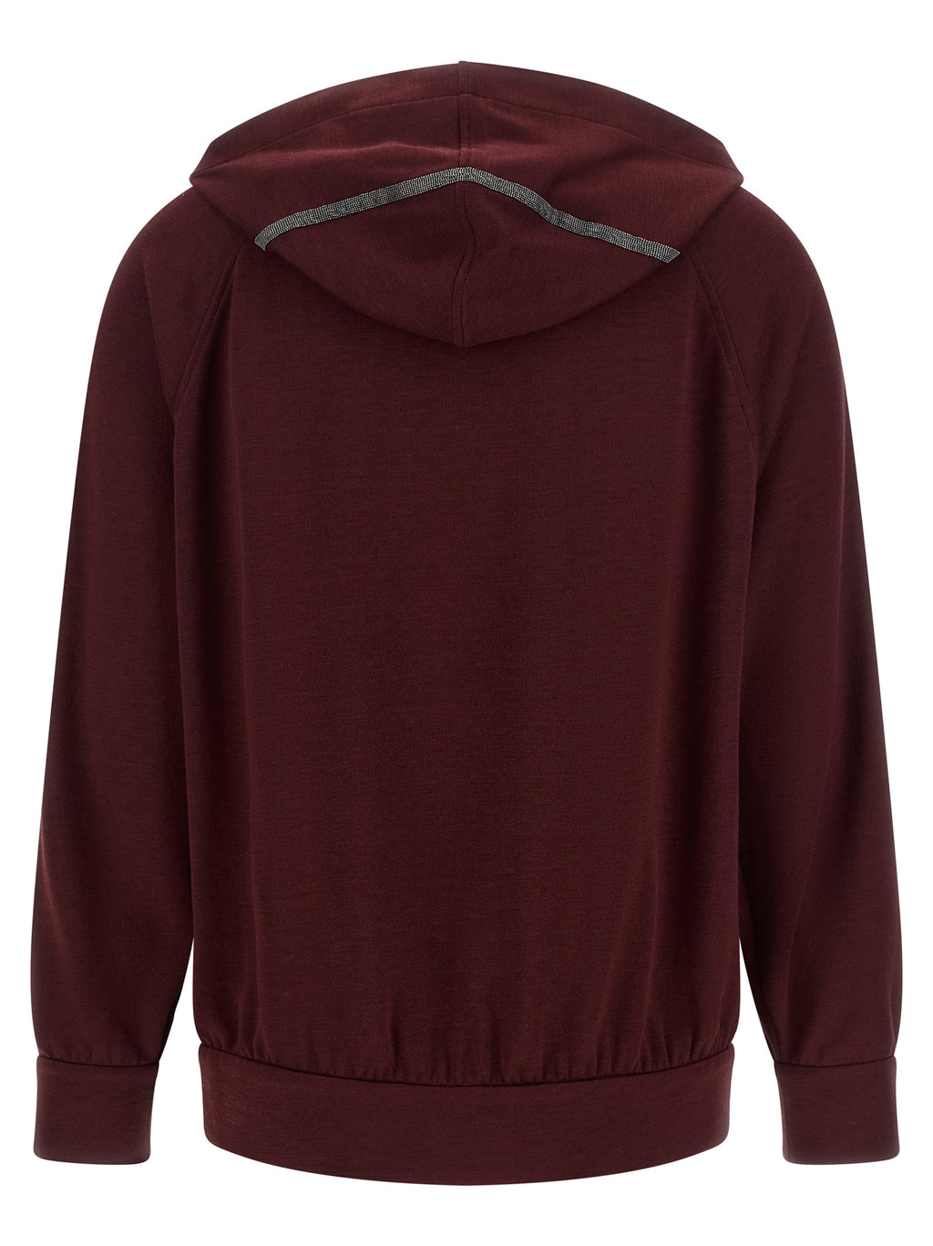 Sweatshirt aus Baumwolle in Bordeaux