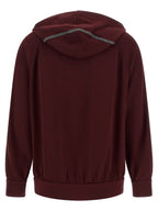 Sweatshirt aus Baumwolle in Bordeaux