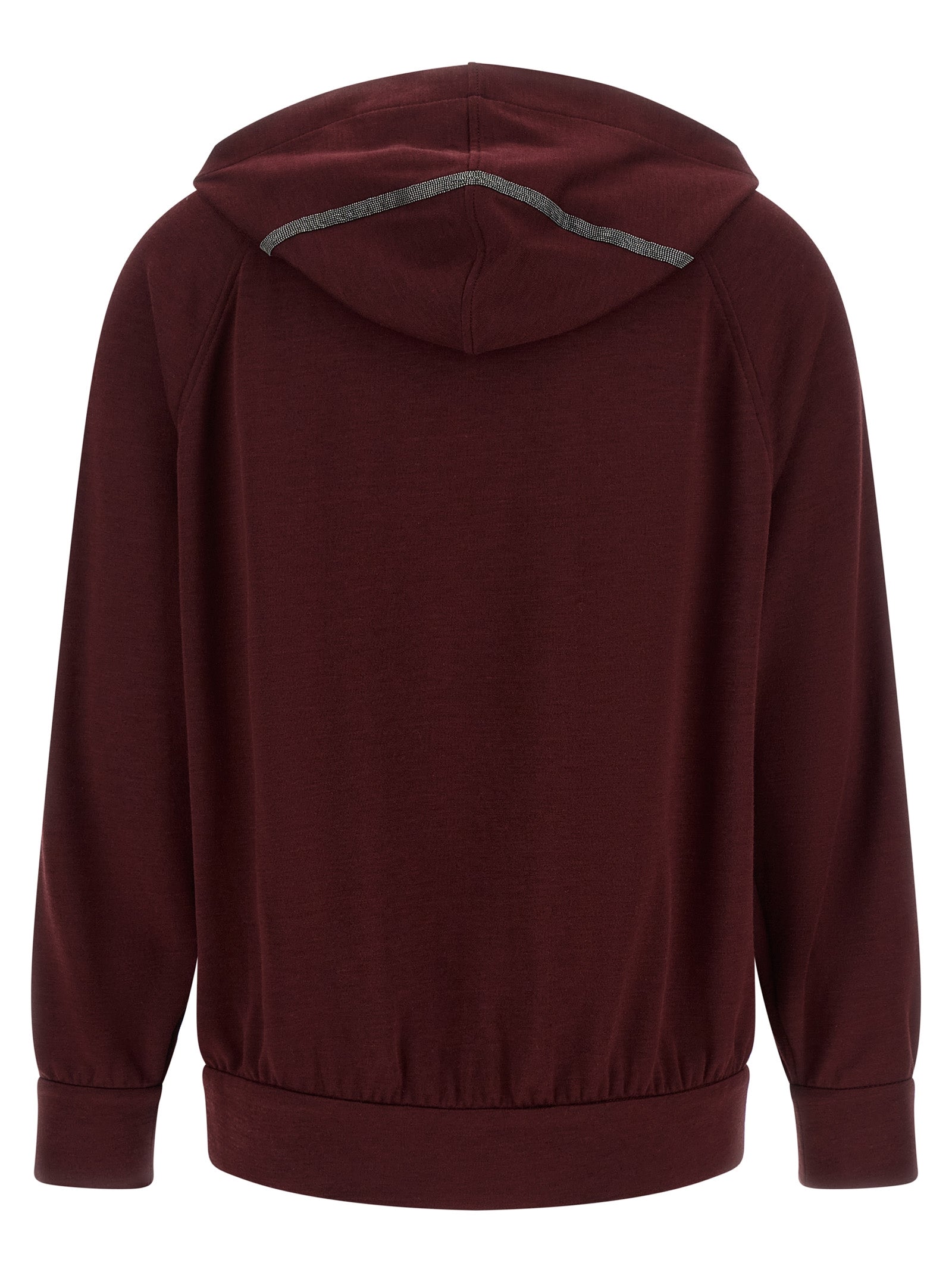 Sweatshirt aus Baumwolle in Bordeaux
