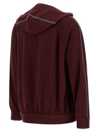 Sweatshirt aus Baumwolle in Bordeaux