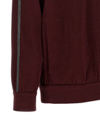 Sweatshirt aus Baumwolle in Bordeaux