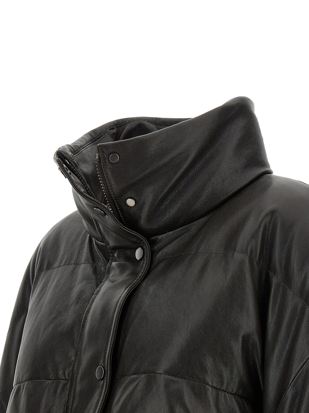 Braune Lammlederjacke