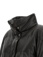 Braune Lammlederjacke