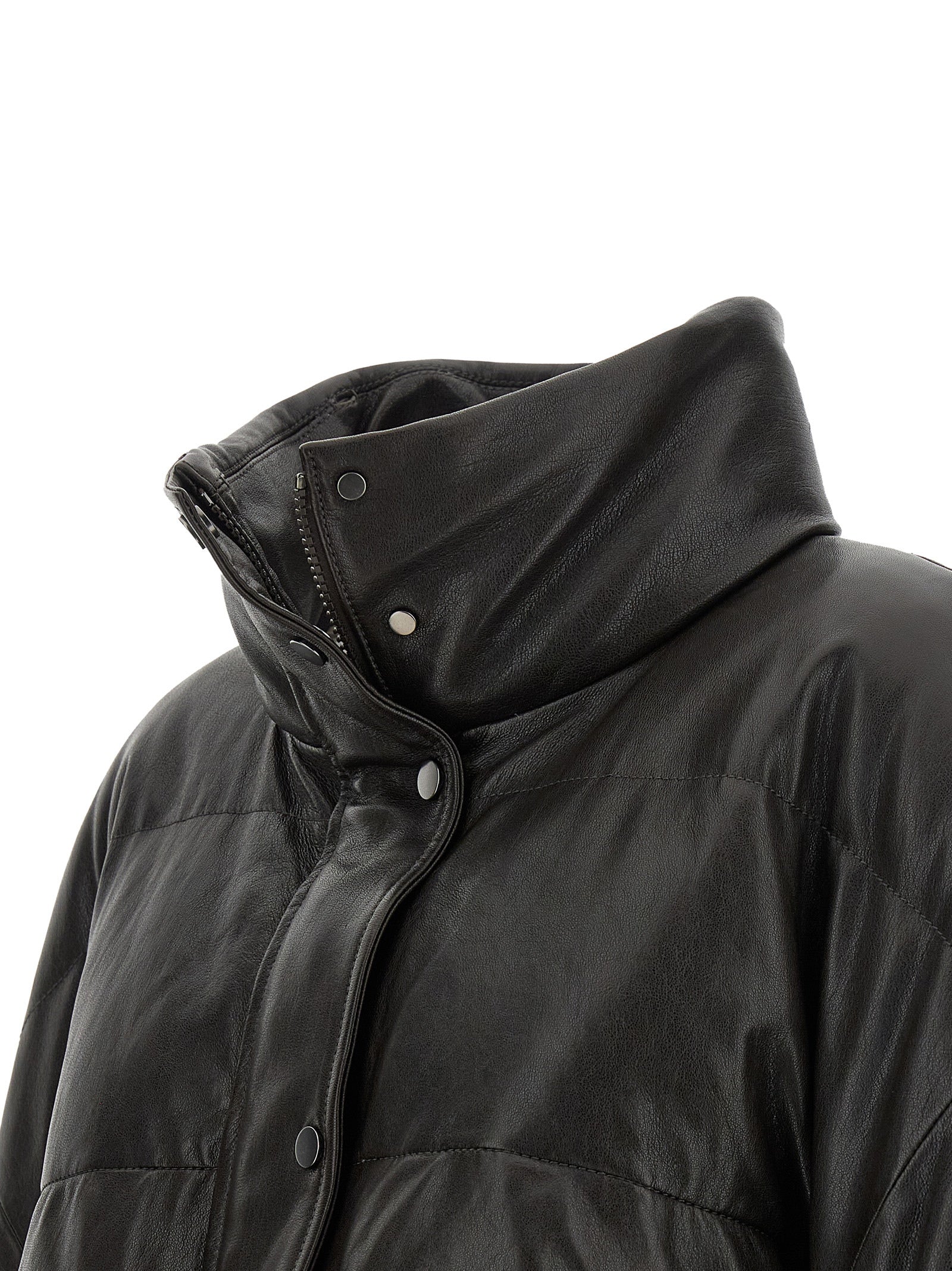 Braune Lammlederjacke