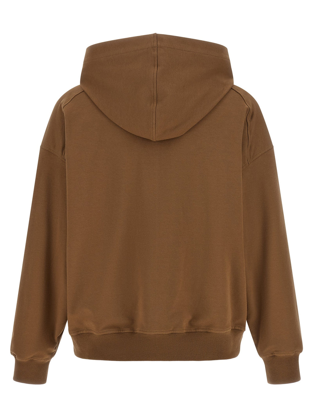 Brauner Baumwoll-Kapuzenpullover Brunello Cucinelli