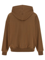Brauner Baumwoll-Kapuzenpullover Brunello Cucinelli