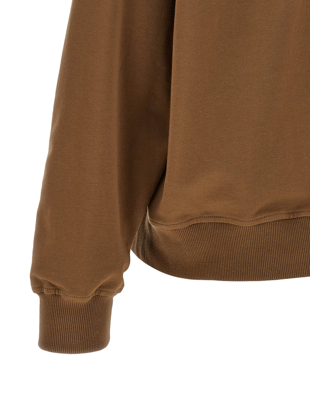 Brauner Baumwoll-Kapuzenpullover Brunello Cucinelli