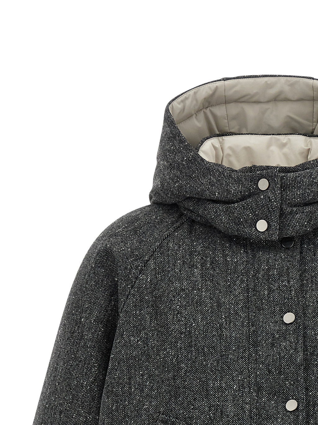 Graue Jacke aus reiner Schurwolle