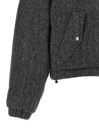 Graue Jacke aus reiner Schurwolle
