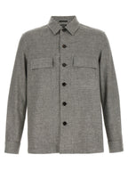 Bicolor Leinenbluse