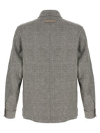 Bicolor Leinenbluse