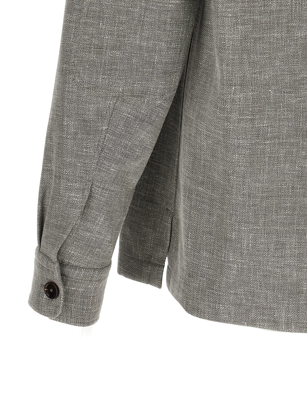 Bicolor Leinenbluse