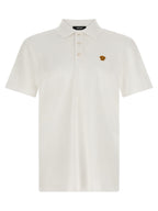 Weißes Poloshirt aus Baumwolle