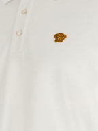 Weißes Poloshirt aus Baumwolle
