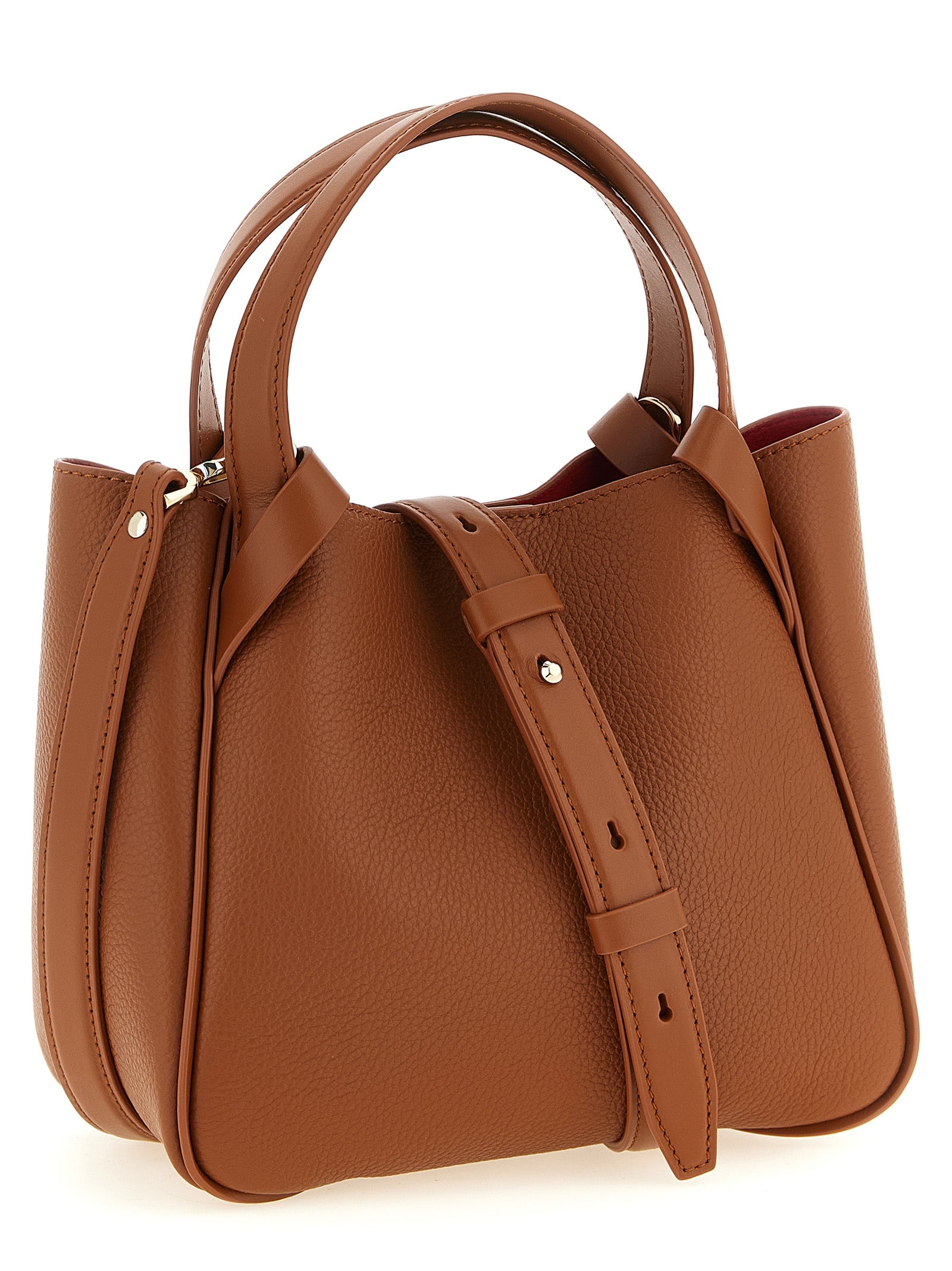 Braune Kalbsleder-Tote Bag
