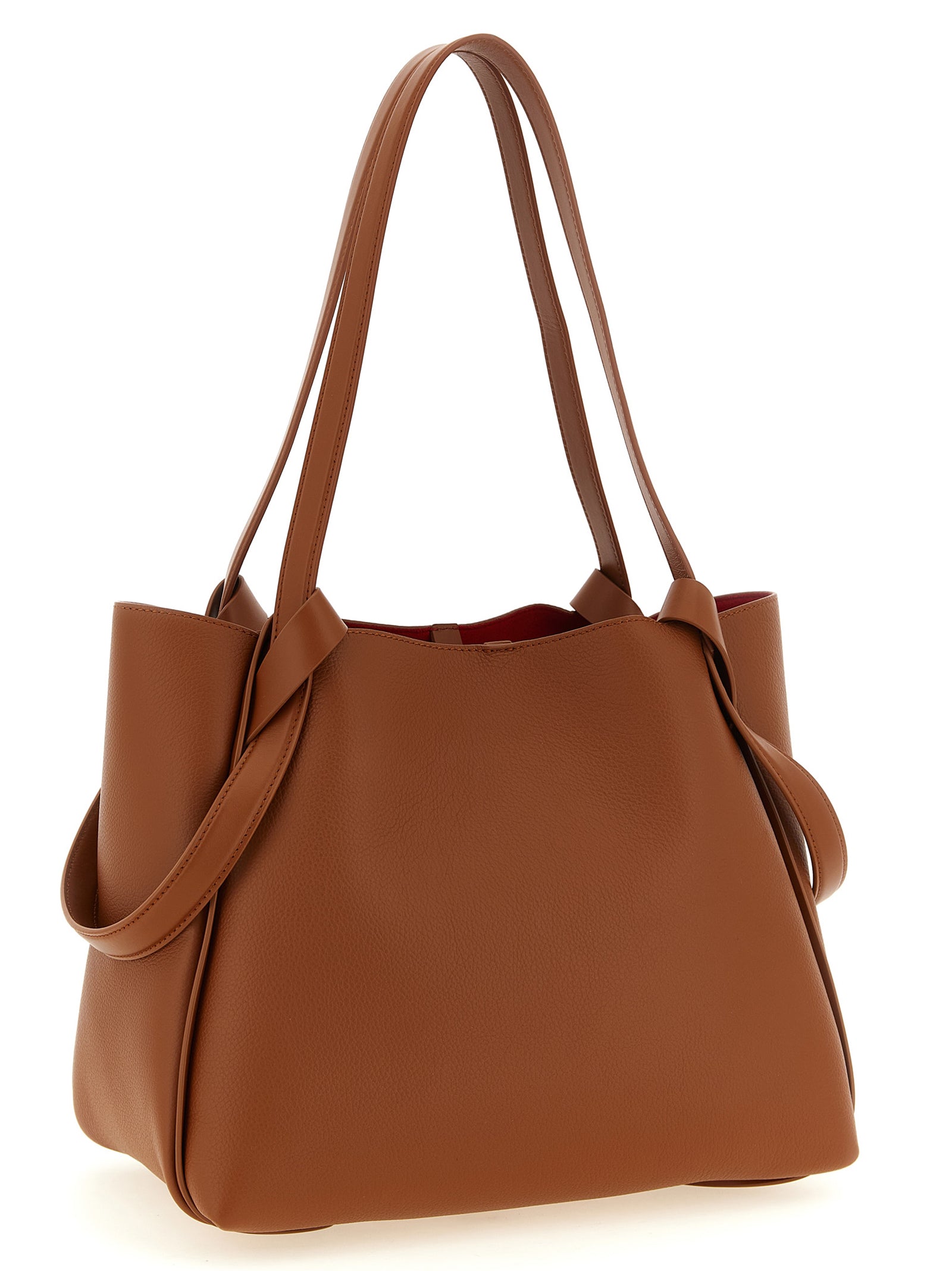 Braune Kalbsleder-Tote Bag
