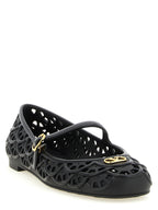Schwarze Ballerinas aus Polyvinyl