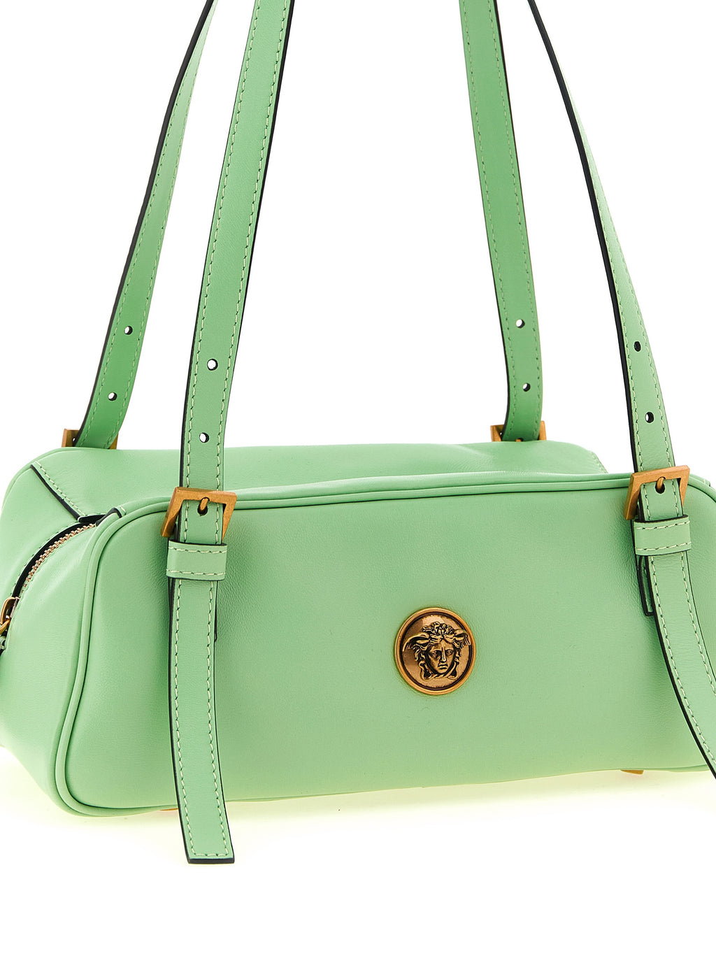 Schultertasche aus zweifarbigem Lammleder