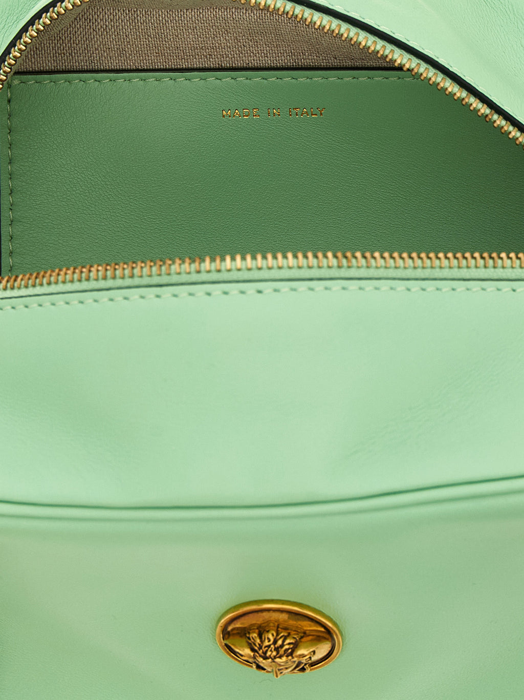 Schultertasche aus zweifarbigem Lammleder