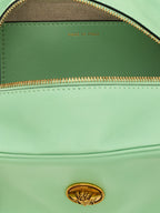 Schultertasche aus zweifarbigem Lammleder