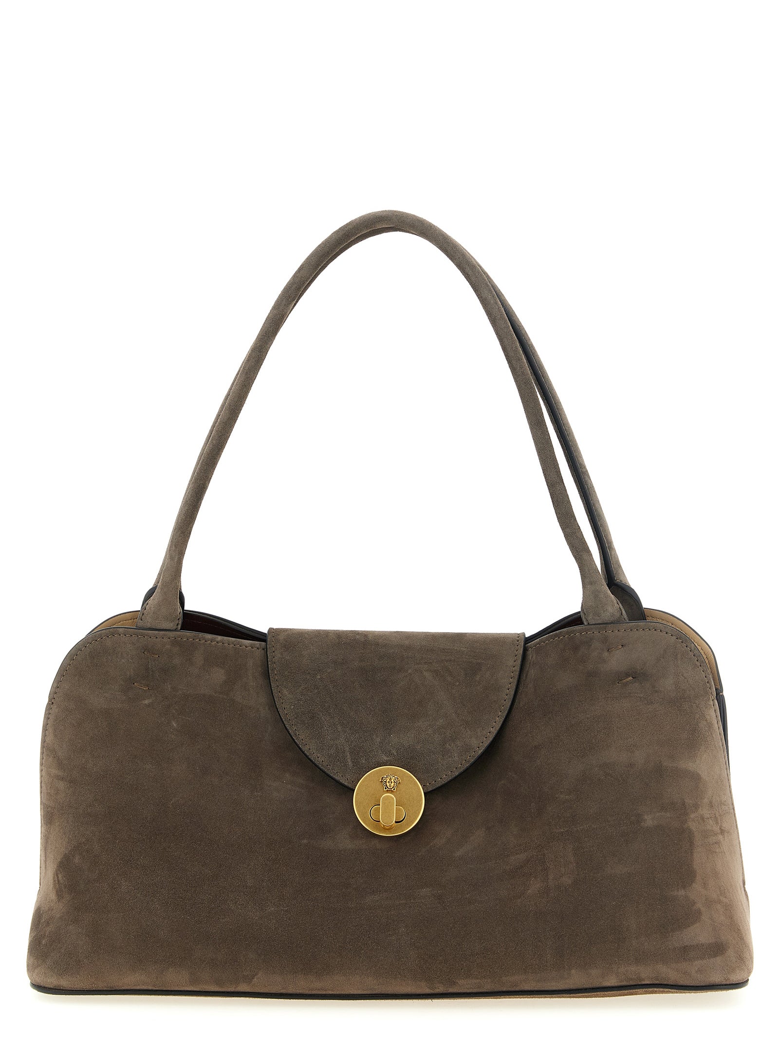 Braunes Kalbsleder Damen Crossbody Tasche