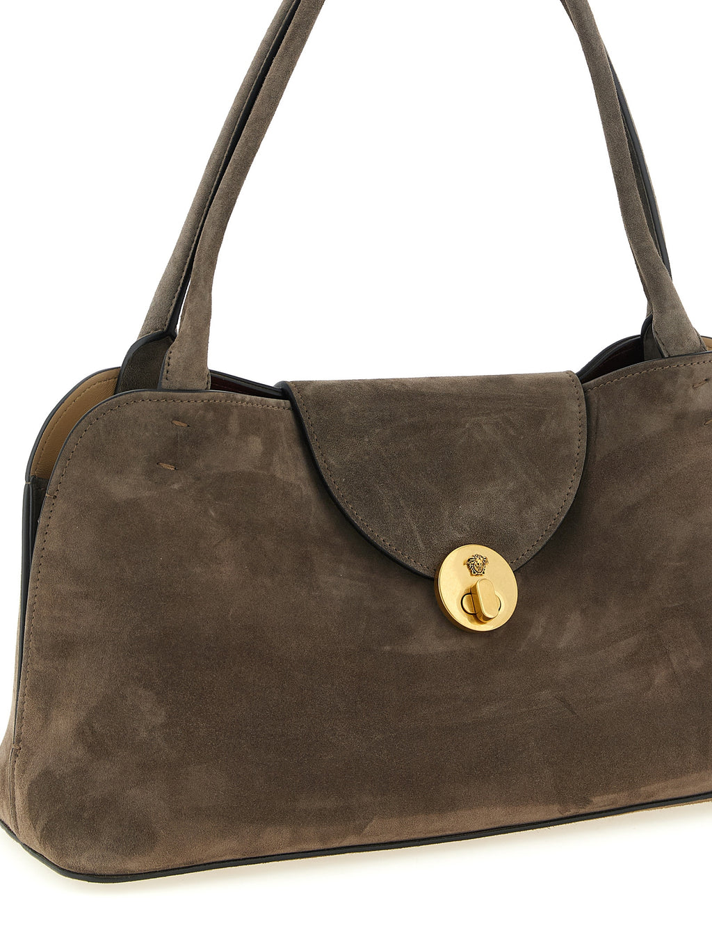 Braunes Kalbsleder Damen Crossbody Tasche