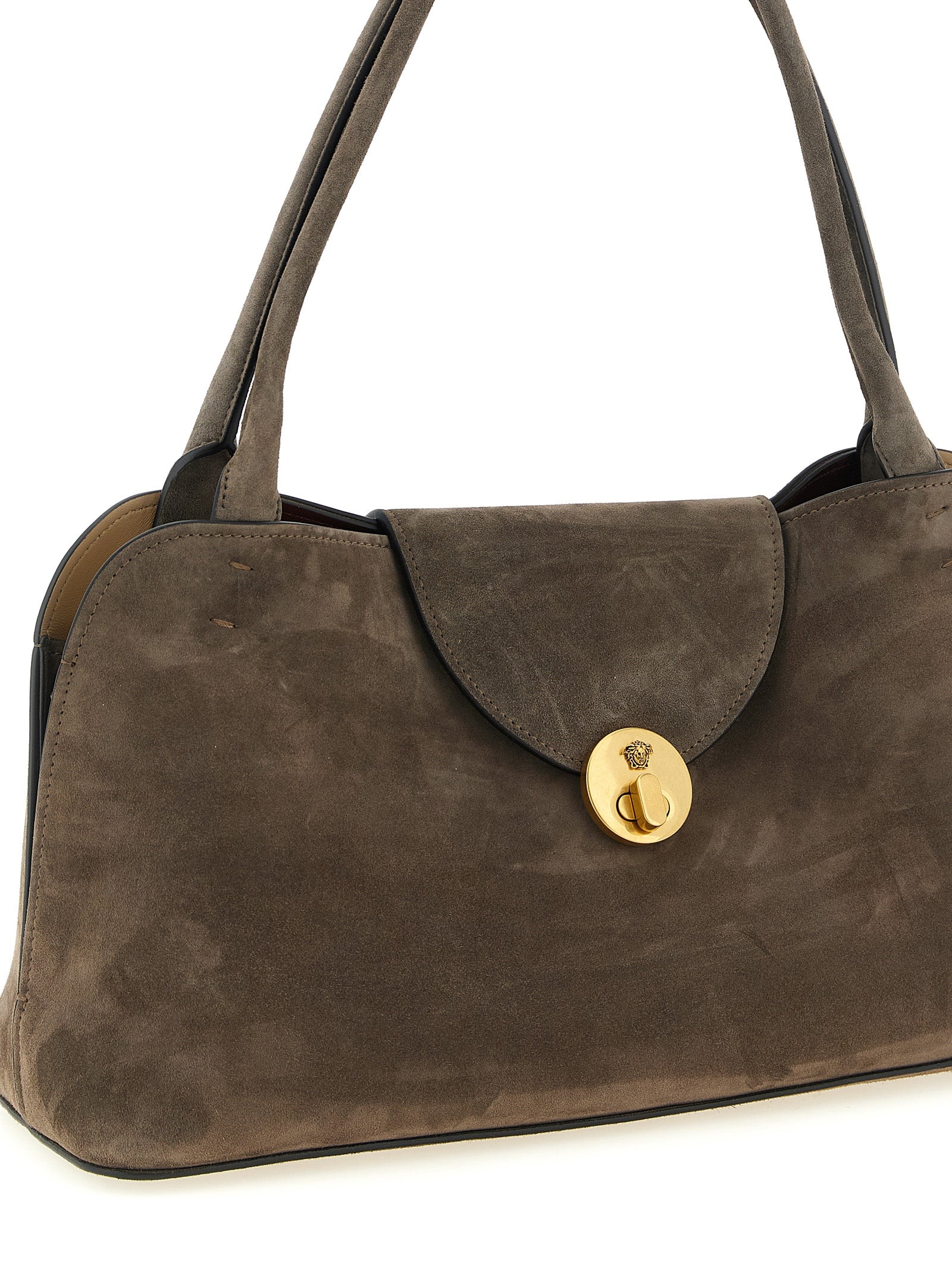 Braunes Kalbsleder Damen Crossbody Tasche