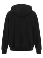 Schwarzer Baumwoll-Sweatshirt
