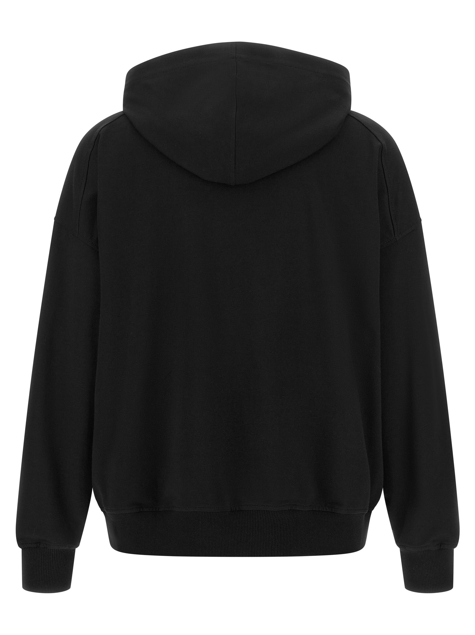 Schwarzer Baumwoll-Sweatshirt