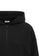 Schwarzer Baumwoll-Sweatshirt