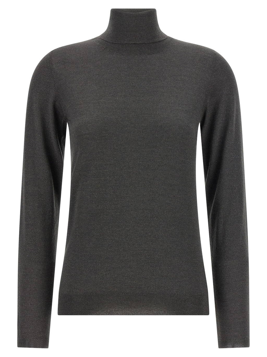 Grauer Kaschmir-Strickjacke