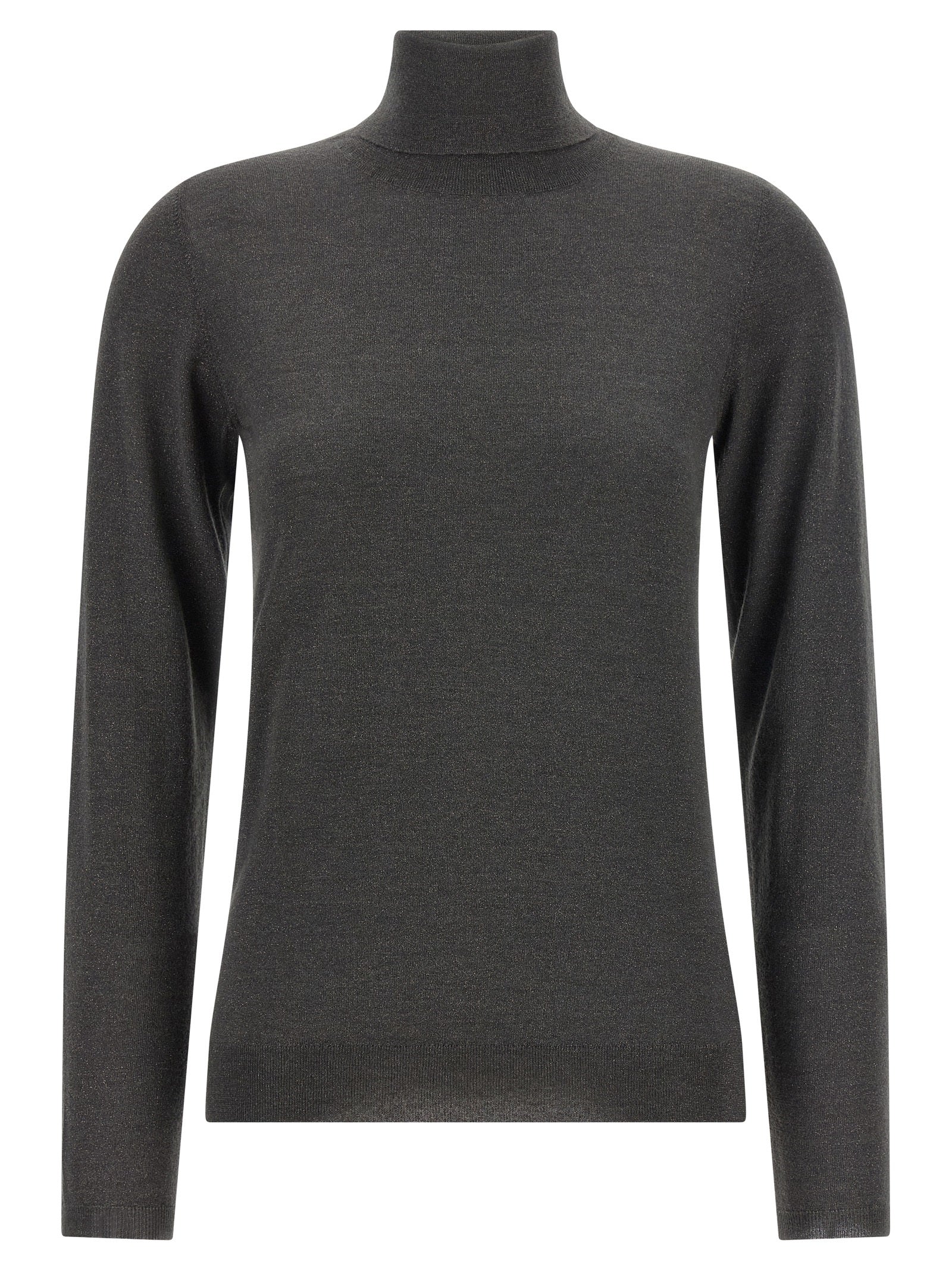 Grauer Kaschmir-Strickjacke