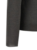 Grauer Kaschmir-Strickjacke