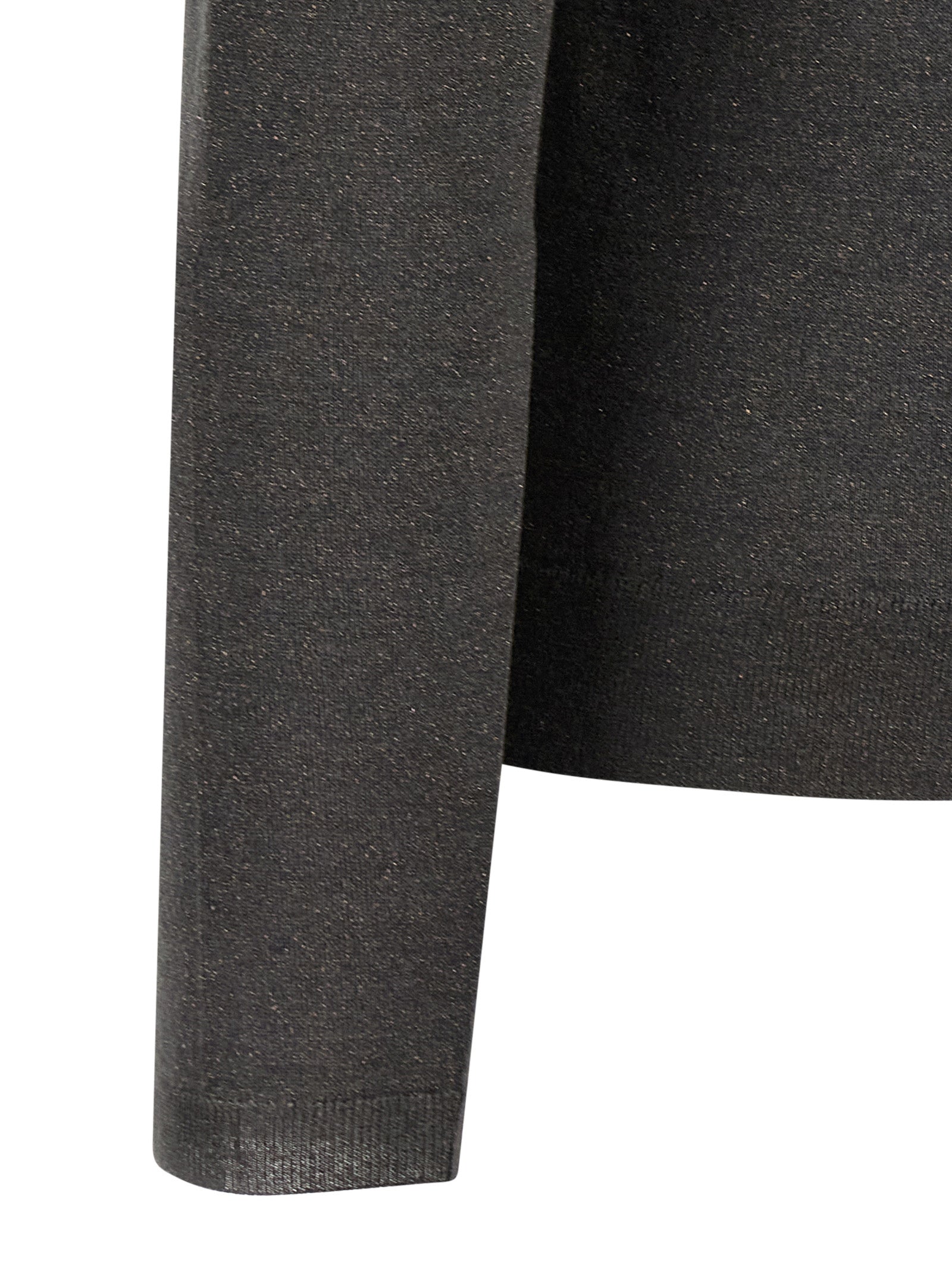 Grauer Kaschmir-Strickjacke