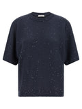 Blauer Kaschmir-Cardigan