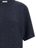 Blauer Kaschmir-Cardigan