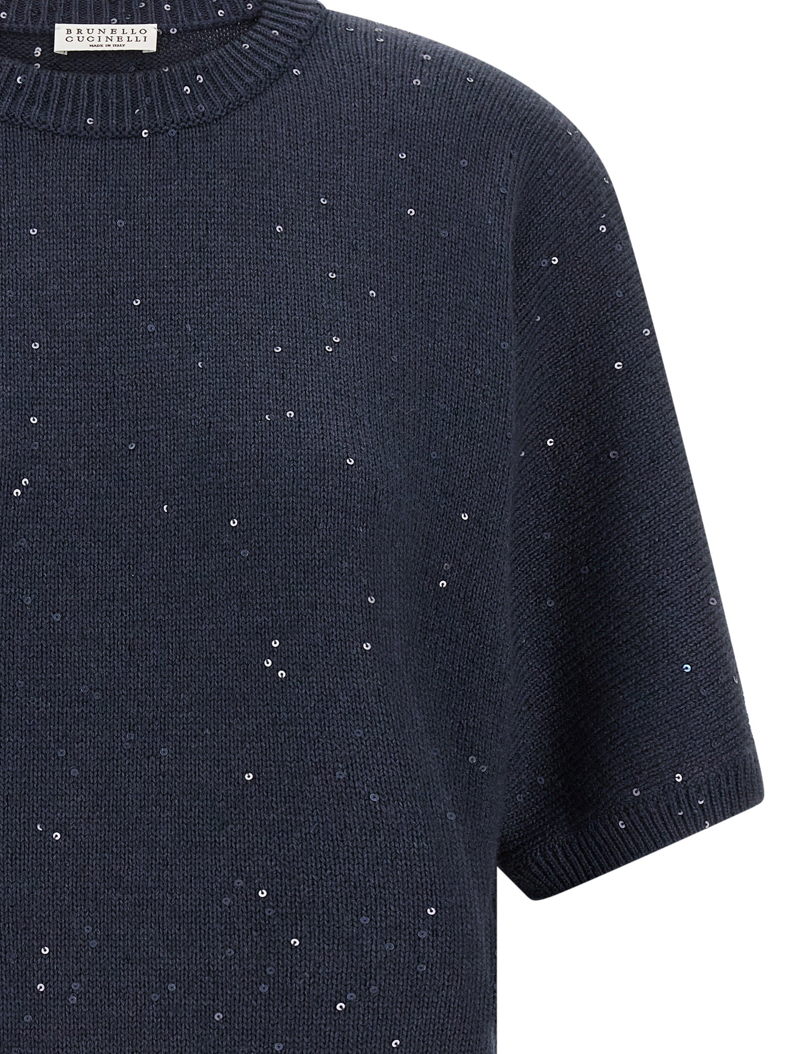 Blauer Kaschmir-Cardigan