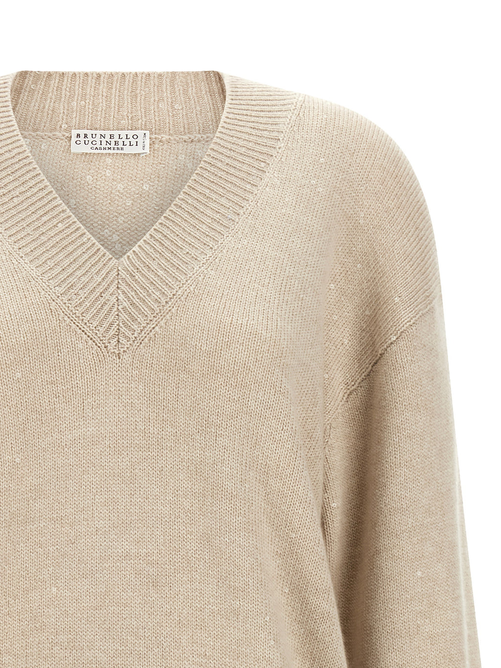Beige Cashmere Cardigan
