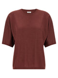 Kaschmir-Strickjacke in Bordeaux
