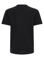 Schwarzes Baumwoll-T-Shirt