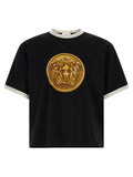 Schwarzes Baumwoll-T-Shirt