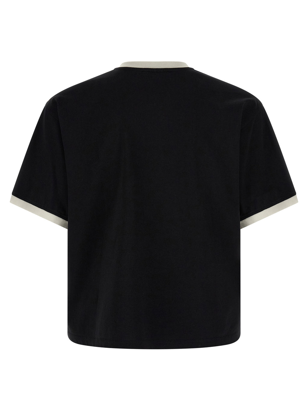 Schwarzes Baumwoll-T-Shirt