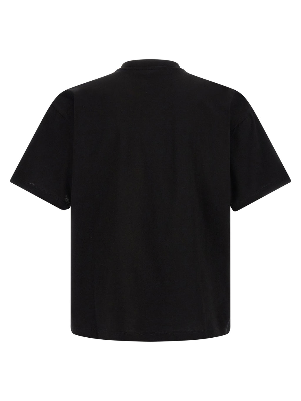 Schwarzes Baumwoll-T-Shirt