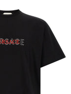 Schwarzes Baumwoll-T-Shirt