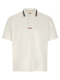 Weißes Poloshirt aus Baumwolle