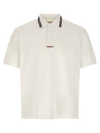 Weißes Poloshirt aus Baumwolle