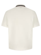 Weißes Poloshirt aus Baumwolle