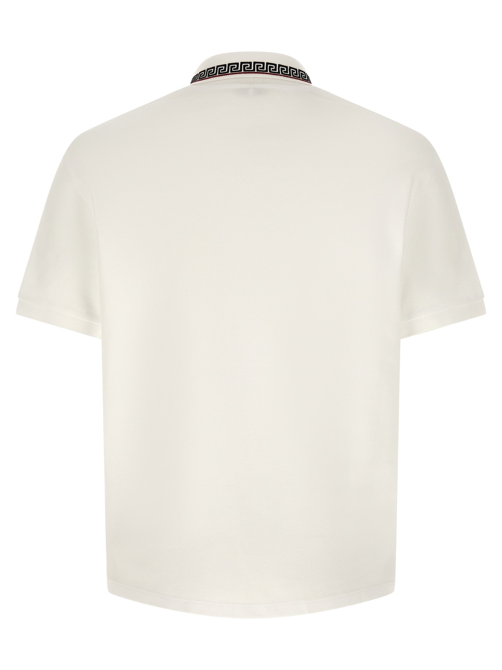Weißes Poloshirt aus Baumwolle