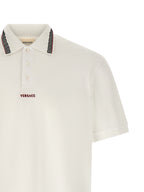 Weißes Poloshirt aus Baumwolle
